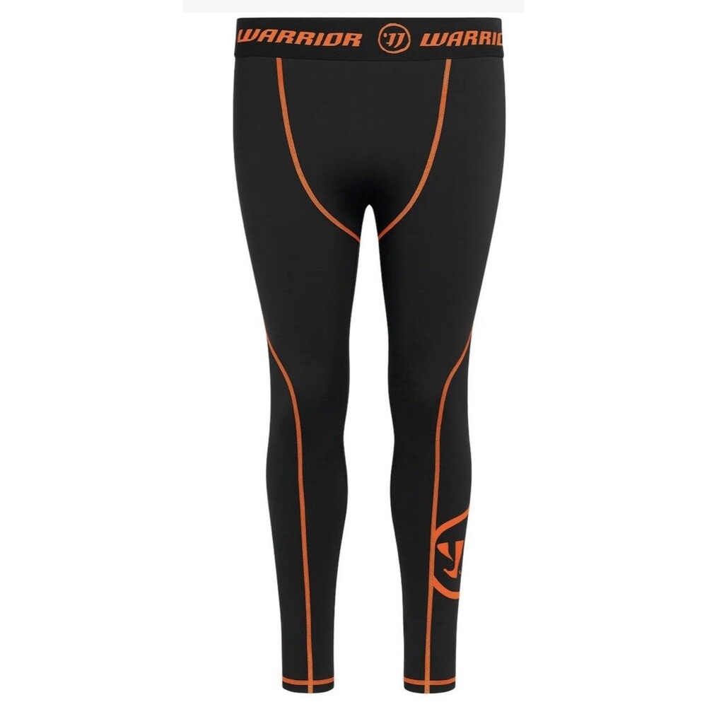 NWT Warrior Game On Hockey Lacrosse Black Base layer Compression Pants Stretch M